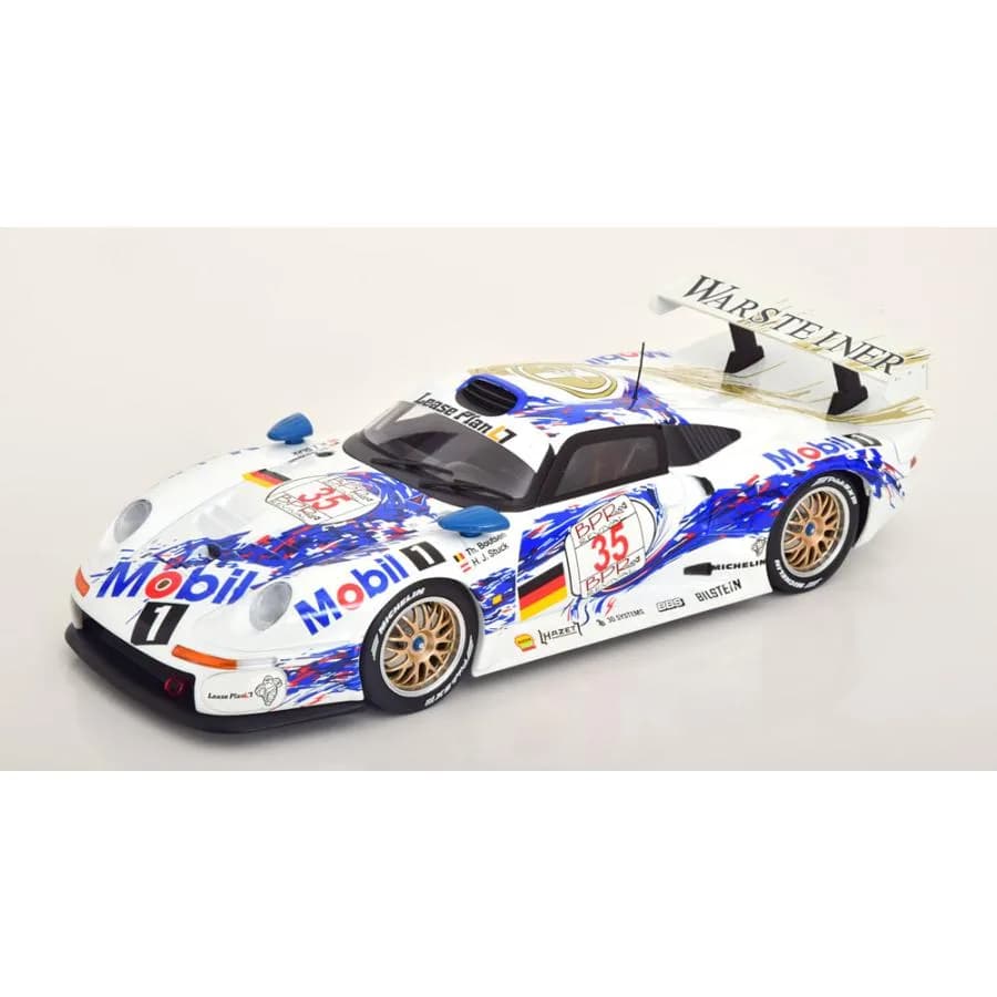1/18 (Werk83) PORSCHE 911 GT1 WINNER 4H SPA 1996 BOUTSEN,STUCK (Mavi/Beyaz/Kırmızı)