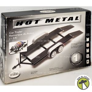 1/24 (Testors) CAR TRAILER REMORQUE DU AUTOS -1/24 Testors Araba Römorku Döküm Model Kiti