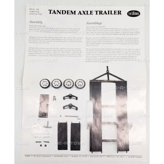 1/24 (Testors) CAR TRAILER REMORQUE DU AUTOS -1/24 Testors Araba Römorku Döküm Model Kiti
