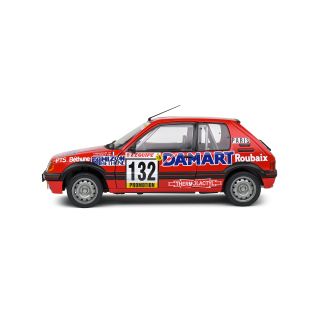 1/18 (Solido) PEUGEOT 205 GTI 1,6L – RALLYE MONTE CARLO – 1986 – #132 DELECOUR/PAUWELS