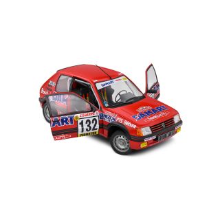 1/18 (Solido) PEUGEOT 205 GTI 1,6L – RALLYE MONTE CARLO – 1986 – #132 DELECOUR/PAUWELS