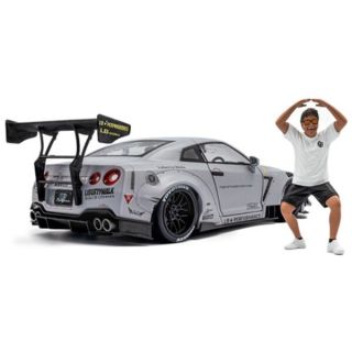 1/18 (Solido) 2024 NİSSANi GTR R35 LIBERTY WALK EDITION WITH WATARU KATO FIGURINE