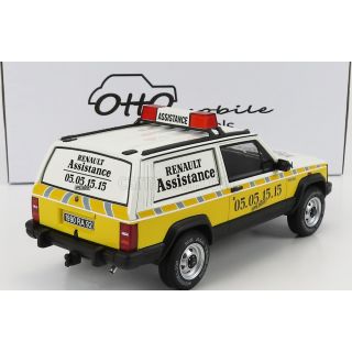 1/18 (OTTO MODELS) JEEP CHEROKEE RENAULT ASSISTANCE 1995 (Resine model)