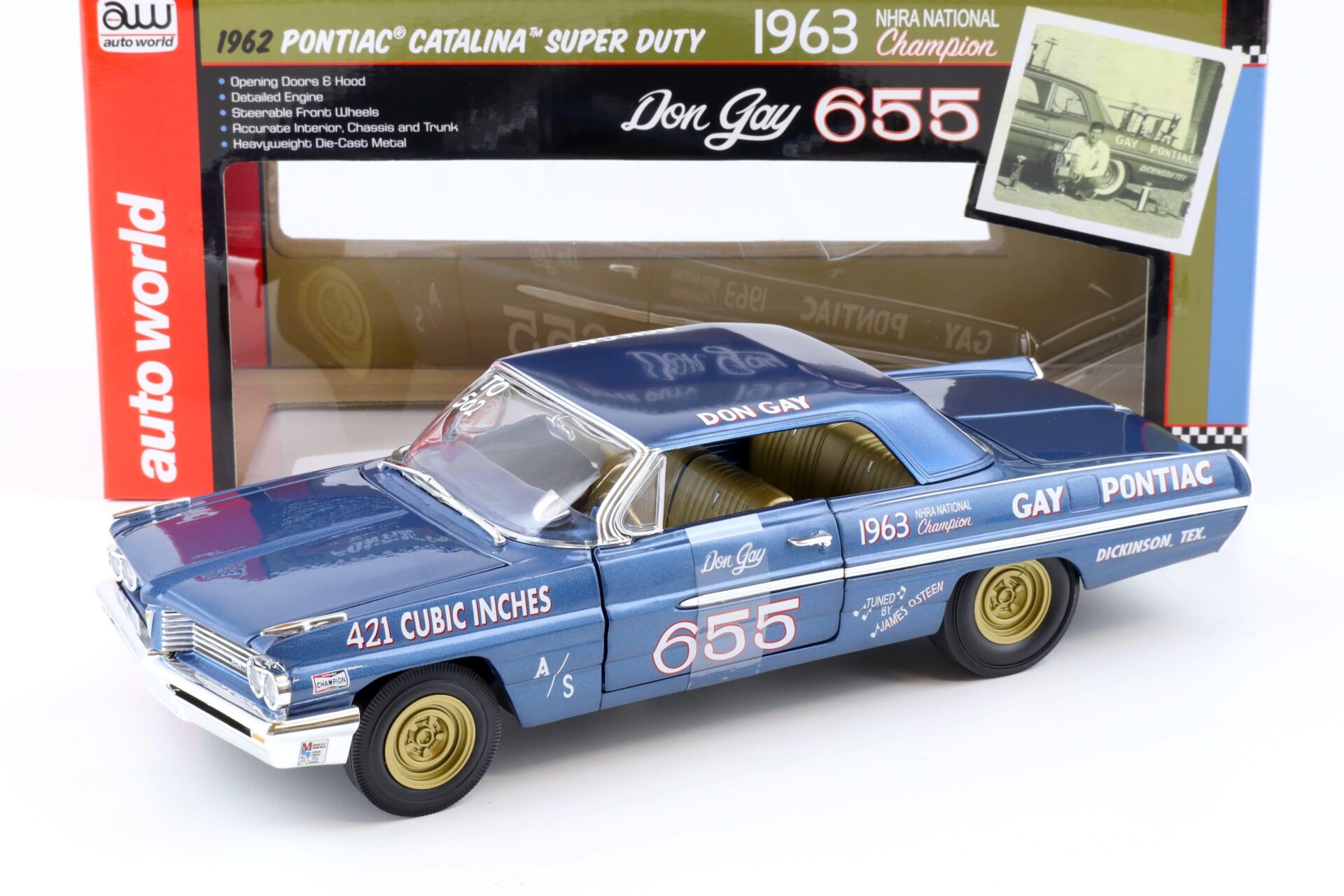 1/18 (Auto world) 1962 PONTIAC CATALINA SUPER DUTY