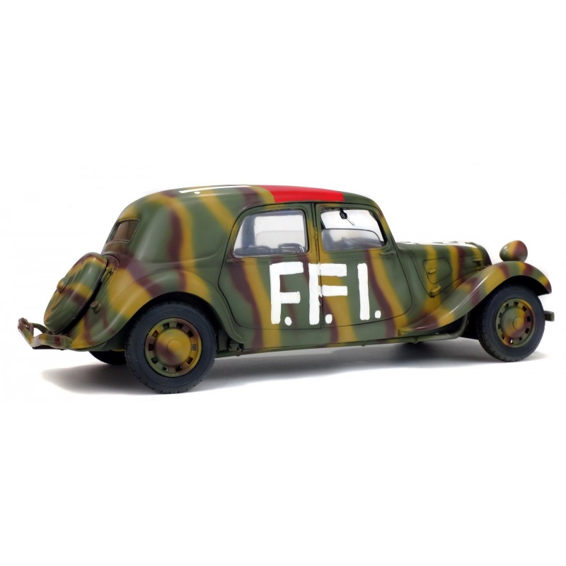 Solido 1/18 Camion Citroën C4 FFI 1944 WWII Noire - Boîte Légèrement Défraîchie